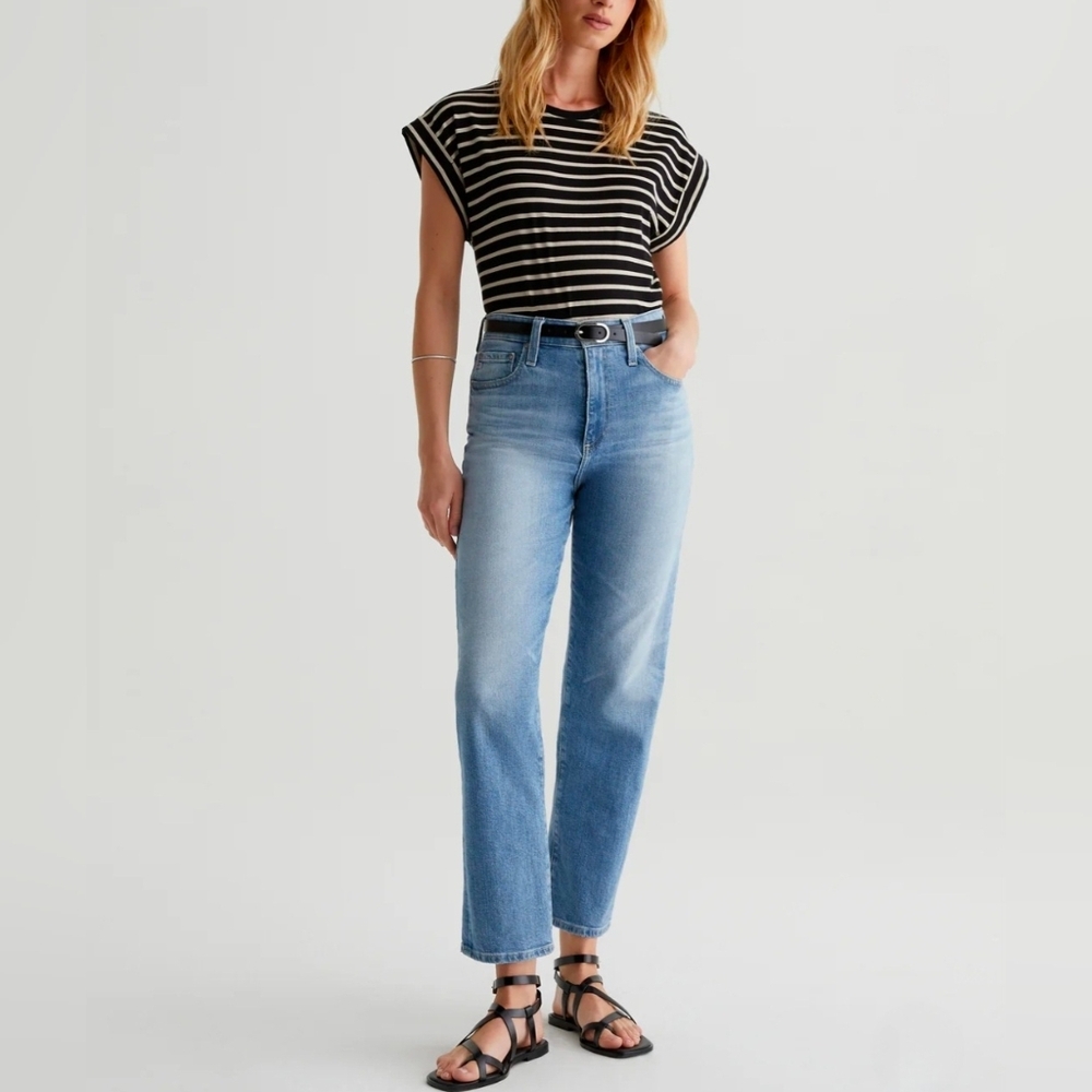 AG-ed Vintage Denim Collection High Rise Jeans Straight Adriano Goldschmied, 28